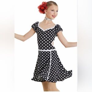 Weissman Cream and Black Trim Dress